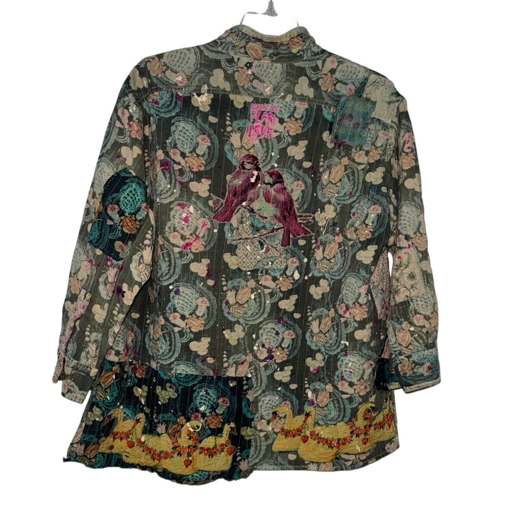 MAGNOLIA PEARL Waterlily Adison Workshirt Shacket One Size New with Tag SOO - Picture 11 of 16